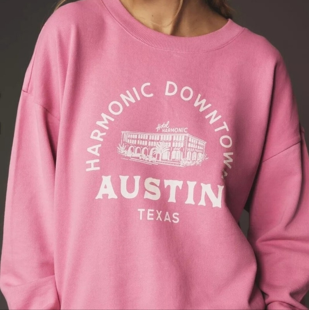 Maeve Austin City Crewneck Sweatshirt Size Medium